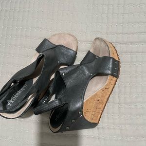Antelope Black wedges! Size 36 (6 US)  like new worn very little! So comfortable
